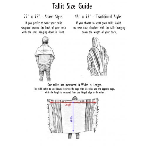 Weaving Creation Hand Woven Tallit Yesod - Foundation