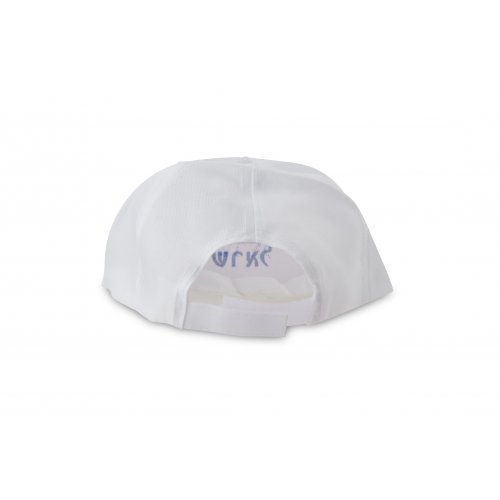 White Baseball Cap - Blue Israel Flag Design and 