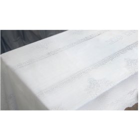 New White tablecloth for Shabbat& Yom Tov israel Judaica 400cmX150cm