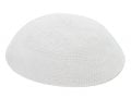 White Premium DMC knitted kippah