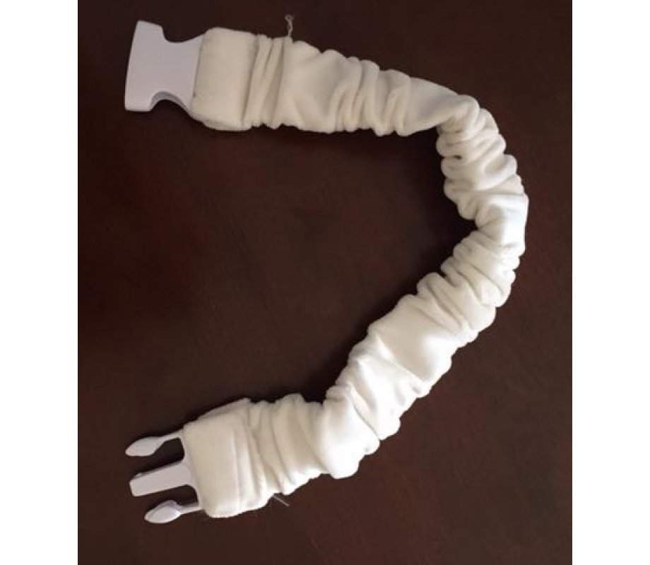 White Velvet Handmade Torah Belt