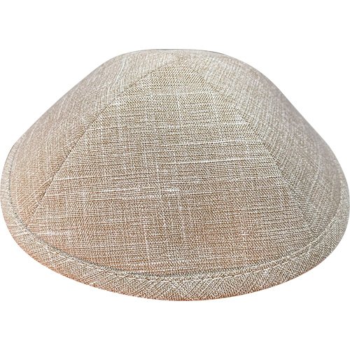 White-Beige Fabric Kippah