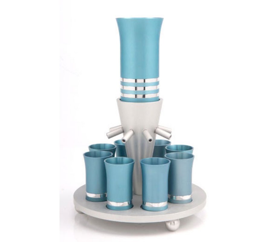 Wine Fountain in Teal by Agayof