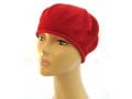 Womens Classic Red Cotton Beret