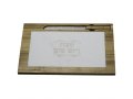 Wood Challah Board with Knife - Marble Center
