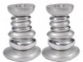 Yair Emanuel Aluminum Tower Candlestick - Stone Shapes