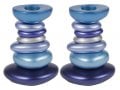 Yair Emanuel Aluminum Tower Candlestick - Stone Shapes