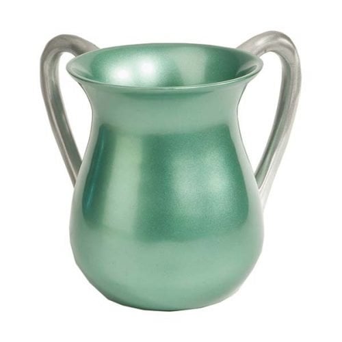 Yair Emanuel Anodized Aluminum Classic Netilat Yadayim Wash Cup - Light Green