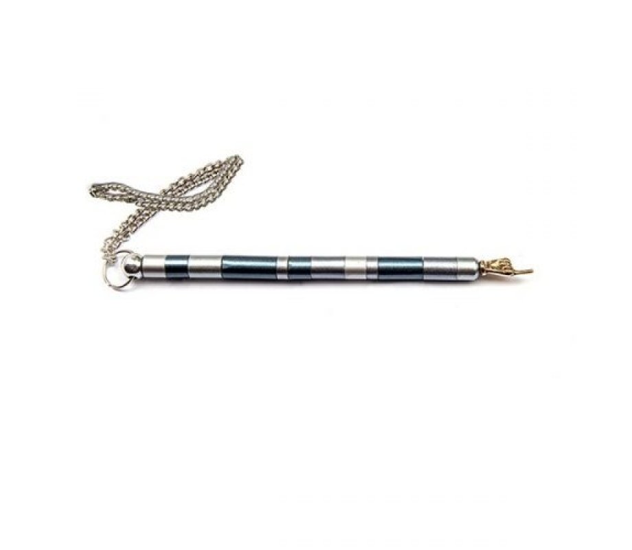 Yair Emanuel Anodized Aluminum Torah Pointer, Multiple Rings – Gray