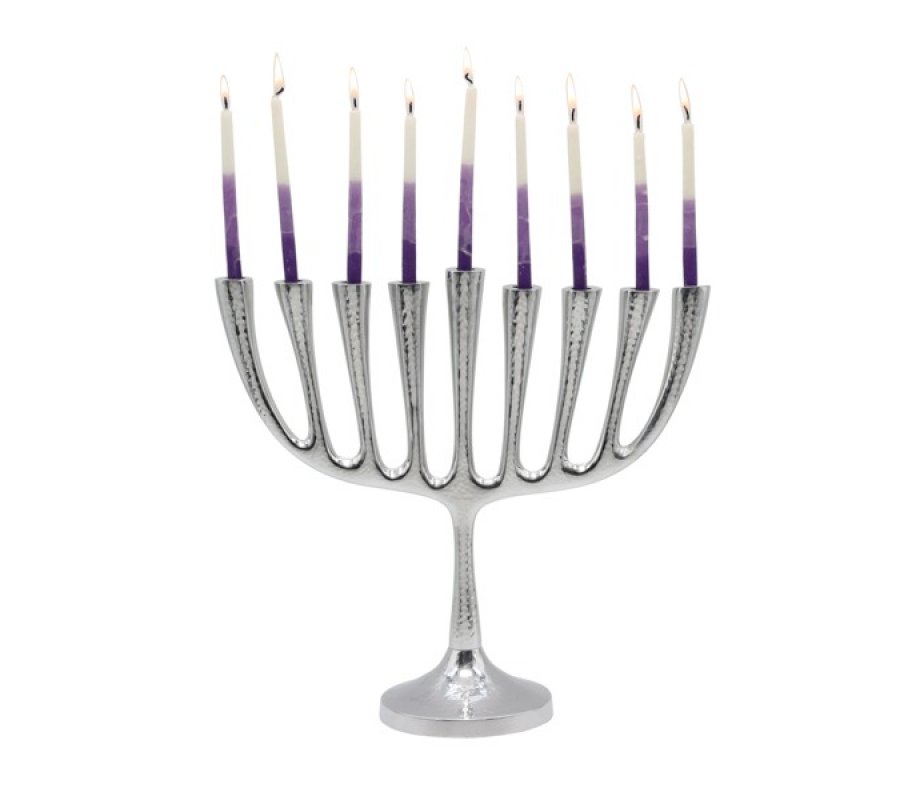 Yair Emanuel Classic Large Hanukkah Menorah - 12 Inches Height