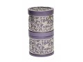 Yair Emanuel Compact Havdalah Spice Box & Candle Holder, Cutout Design - Purple