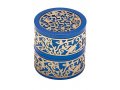 Yair Emanuel Compact Travelling Candlesticks, Cutout Pomegranates - Blue