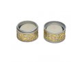 Yair Emanuel Compact Travelling Candlesticks, Cutout Pomegranates - Gold