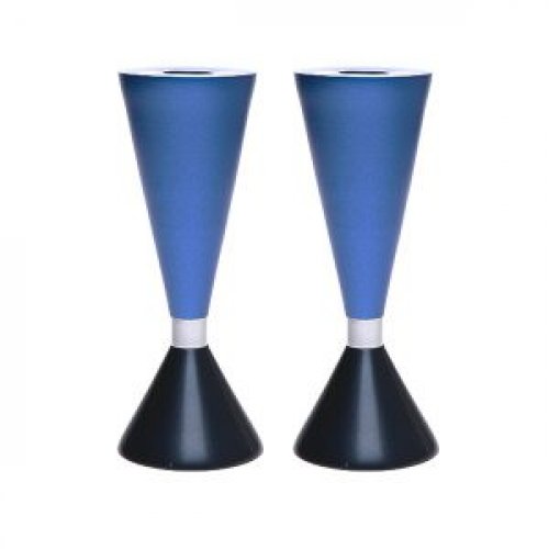 Yair Emanuel Cone Candlesticks, Two Sided and Two Colored - Choice of Colors