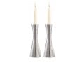 Yair Emanuel Cone Shape Candlestick in Hammered Silver - Choice of 3 sizes