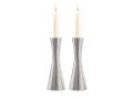 Yair Emanuel Cone Shape Candlestick in Hammered Silver - Choice of 3 sizes