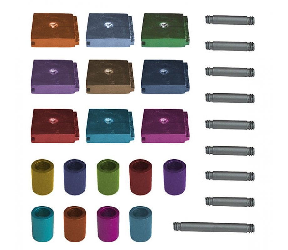 Yair Emanuel DIY Cylinders Chanukah Menorah - Multicolor