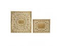 Yair Emanuel Embroidered Silk Floral Matzah & Afikoman Cover, Sold Separately - Gold