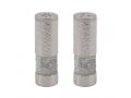 Yair Emanuel Hammered Aluminum Salt & Pepper Set with Jerusalem Band - Silver