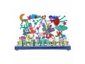 Yair Emanuel Hand Painted Chanukah Menorah, Colorful Fairy Images