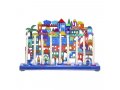 Yair Emanuel Hand Painted Chanukah Menorah, Colorful Jerusalem View