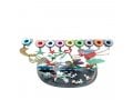 Yair Emanuel Hand Painted Chanukah Menorah, Youthful Wonderland Scene