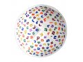 Yair Emanuel Kippah for Children  Colorful Embroidered Alef Bet on White