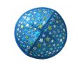 Yair Emanuel Kippah for Children  Embroidered Colored Stars on Blue