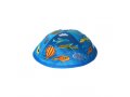 Yair Emanuel Kippah for Children  Embroidered Airplanes on Blue