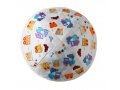 Yair Emanuel Kippah for Children  Embroidered Colorful Trains on White