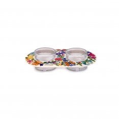 Yair Emanuel Metal and Glass Candle Holders for Tea Lights - Butterflies