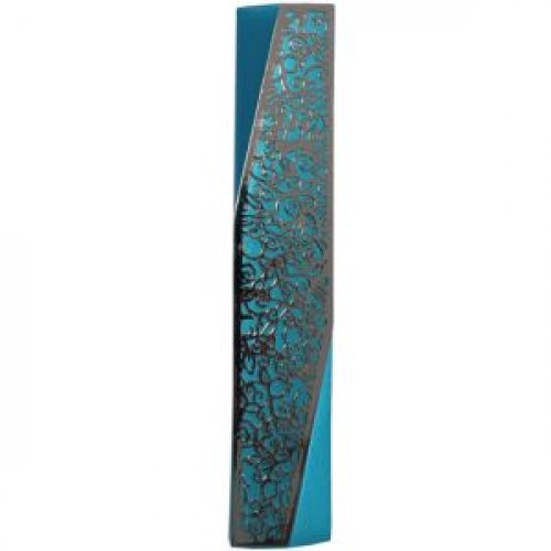 Yair Emanuel Mezuzah Case, Geometric Style and Pomegranates - Choice of Colors