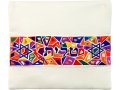 Yair Emanuel Mosaic Star of David Prayer Shawl Tallit Set - Multicolored