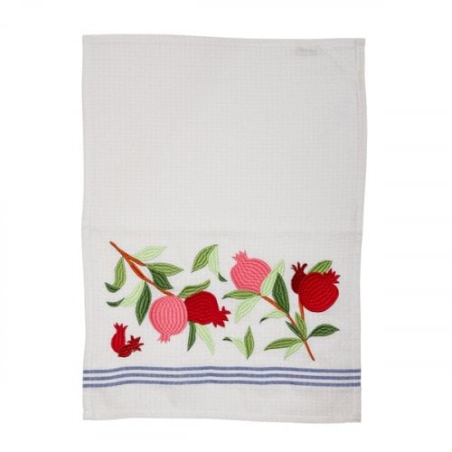 Yair Emanuel Netilat Yadayim Towel - Embroidered Large Pomegranates