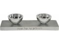 Yair Emanuel Reversible Hanukkah Menorah & Shabbat Candlesticks - Silver