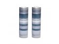 Yair Emanuel Salt and Pepper Shakers, Anodized Aluminum - Gray Rings