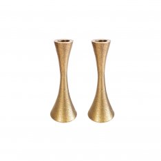 Yair Emanuel Small Matte Brass Candlesticks