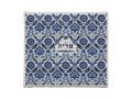 Yair Emanuel Tallit Kippah and Bag Set, Floral Geometric Design  Blue