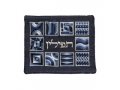 Yair Emanuel Tallit and Tefillin Bag Set, Embroidered Squares and Shapes - Blue