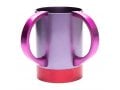 Yair Emanuel Wash Cup Natla with Words Al Netilat Yadayim - Purple and Maroon