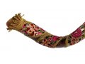 Yemenite Decorated Shofar - Red Flower Design